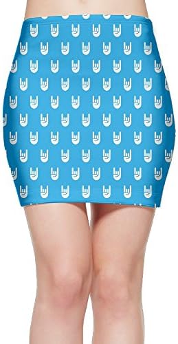 Rock Hand Sign Fashionazzle Cotton Wrap Mini-Skirt