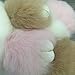KUMEED Rex Rabbit Bunny Keychain Easter Rabbit Fur Fluffy Cute Pom Pom Key Ring Pendant Key Chains for Women Girl Bag Handbag Car Decoration Multicolor
