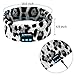 Bluetooth Wireless Headband Headsets, LC-dolida Bluetooth Music Sleep Headphones Sports Headbands Built-In Speakers Microphone for Workout, Crossfit, Running, Yoga, Leopard-Gray