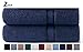 COTTON CRAFT Ultra Soft Bath Sheets - 2 Pack - 35 x 70 - Absorbent Quick Dry Everyday Luxury Hotel Bathroom Spa Gym Shower Beach Pool Travel Dorm - 100% Cotton - 580 GSM - Easy Care - Navy