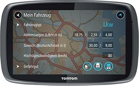 Tomtom Trucker 500 Gps Pour Poids Lourds Ecran Tactile Capacitif 13 Cm 5 Pouces Commande Vocale Support Click Go Licence Lifetime De Trafic Cartes Pour Camions Noir Import Amazon Fr Gps Auto
