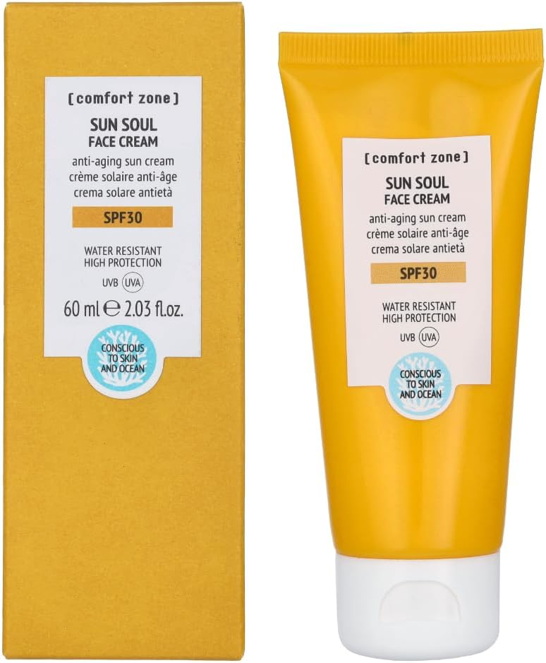 Davines Comfort Zone Sun Soul Face Cream SPF30 60ml Anti-Ageing Sunscreen