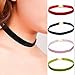 7PCS Women's Velvet Necklaces Choker Ribbon Collar Set Multicolor Set for Women Girls