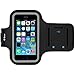 i2 Gear Armband for iPhone 5, 5S, 5C, SE 2016, 4S, 4 & iPod Touch with Adjustable Strap and Key Holder (Black)