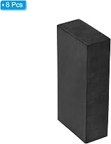 PATIKIL Rubber Anti-Vibration Pads 8 Pcs Square 4"x2"x1" Black for HVAC Air view 3