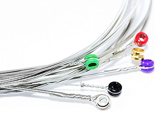 Electric Guitar Strings Professional Level Medium 11-50 (2 Sets) Nano Coated w/ 6 Guitar Picks