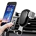 Cell Phone Holder for Car, BlueFit Car Phone Mount Air Vent, One Touch and Auto-Clamping for iPhone X 8/8s 7 Plus 6s Plus 6 SE Samsung Galaxy S8 Edge S7 S6 Note 8 5 and More Smartphone- Silver