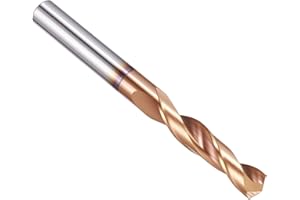 PATIKIL 5mm Drill Bit, Carbide Twist Jobber Bits Straight Shank 130° for Drilling Hard Metal Alloy Steel Stainless Steel Tita