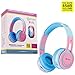 Contixo KB2600 Kid Safe 85db Foldable Wireless Bluetooth Headphone Built-in Microphone, Micro SD Card Music Player, FM Stereo Radio (Pink)