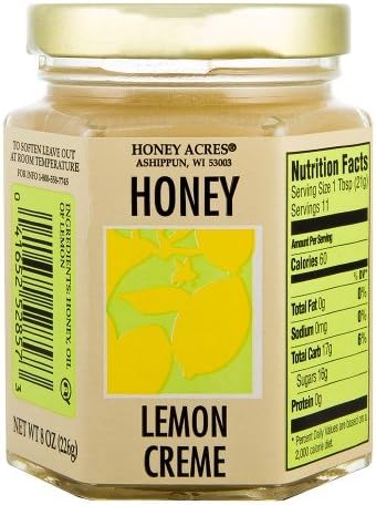Honey Acres Creme, Lemon, 8 Ounce