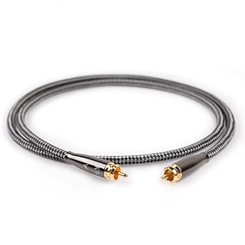 Audiophiles Digital Audio Coaxial Cable RCA Male to RCA Stereo Audio Cable, SKW Cable for