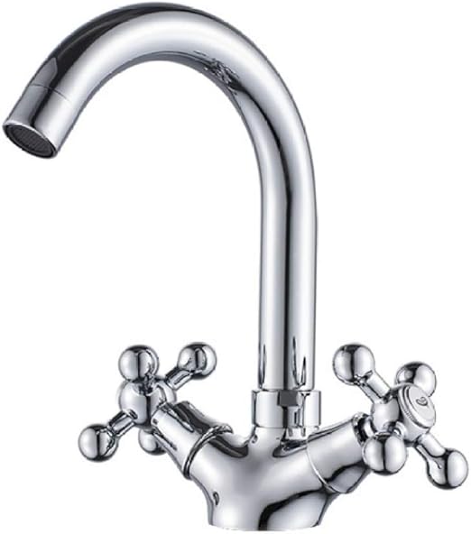 Grifo del lavabo Grifo de ducha con bañera de doble asa instalado en la