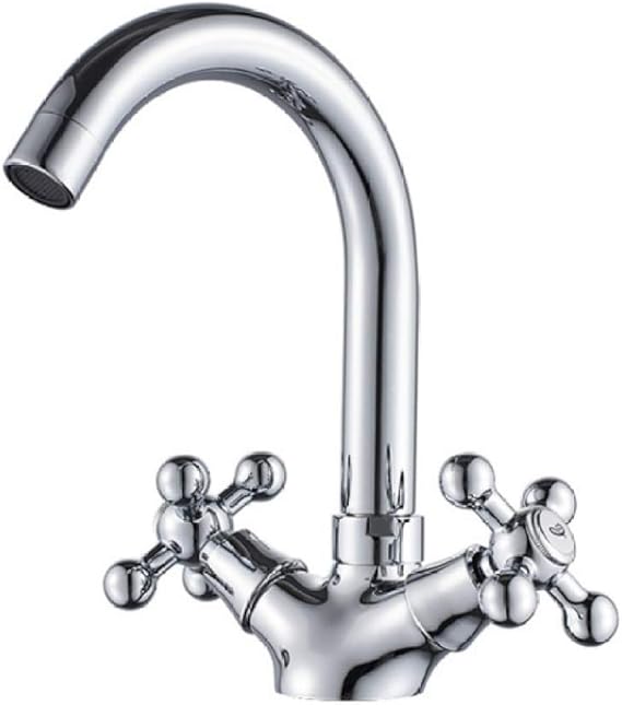 Grifo del lavabo Grifo de ducha con bañera de doble asa instalado en la