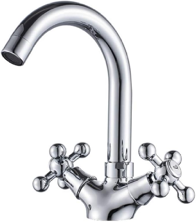 Grifo del lavabo Grifo de ducha con bañera de doble asa instalado en la