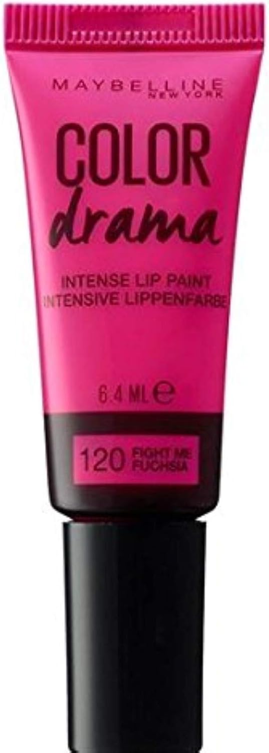 Maybelline Color Drama Intense Lip Paint Fight Me Fuchscia 120, Fuchsia, 6.4 ml (Pack of 1)