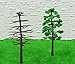BAENRCY 30pcs 3.15inch Model Trees Model Train Scenery Architecture Trees Model Scenery with No Stands(30pcs All Green(3.15inch))