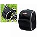 Bike Handlebar Bag, Bicycle Front Bags Cycling Waterproof Storage Under Seat Pack with Rainproof Cover Black by LC-dolida