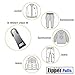 Zipper Pull, Heavy Duty Zip Pull Tab Replacement for Clothes, Luggage, Backpack, DIY Craft(8 Pieces)