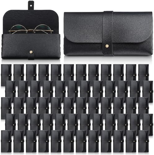 60 Pack Soft PU Leather Eyeglass Cases for Travel Sunglasses Pouch K Luxury Women main image 4