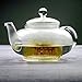 Primula Daisy 40 oz Glass Teapot Gift Set - Includes Infuser, 24 Variety Flavor Flowering Teas