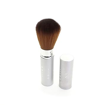 FLAWISH Telescopic Retractable Powder Brush Facial Makeup Brush with Cover (Grey)