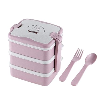 Cranky Orange 3-Layers Lunch Box Microondas Paja de Trigo ...