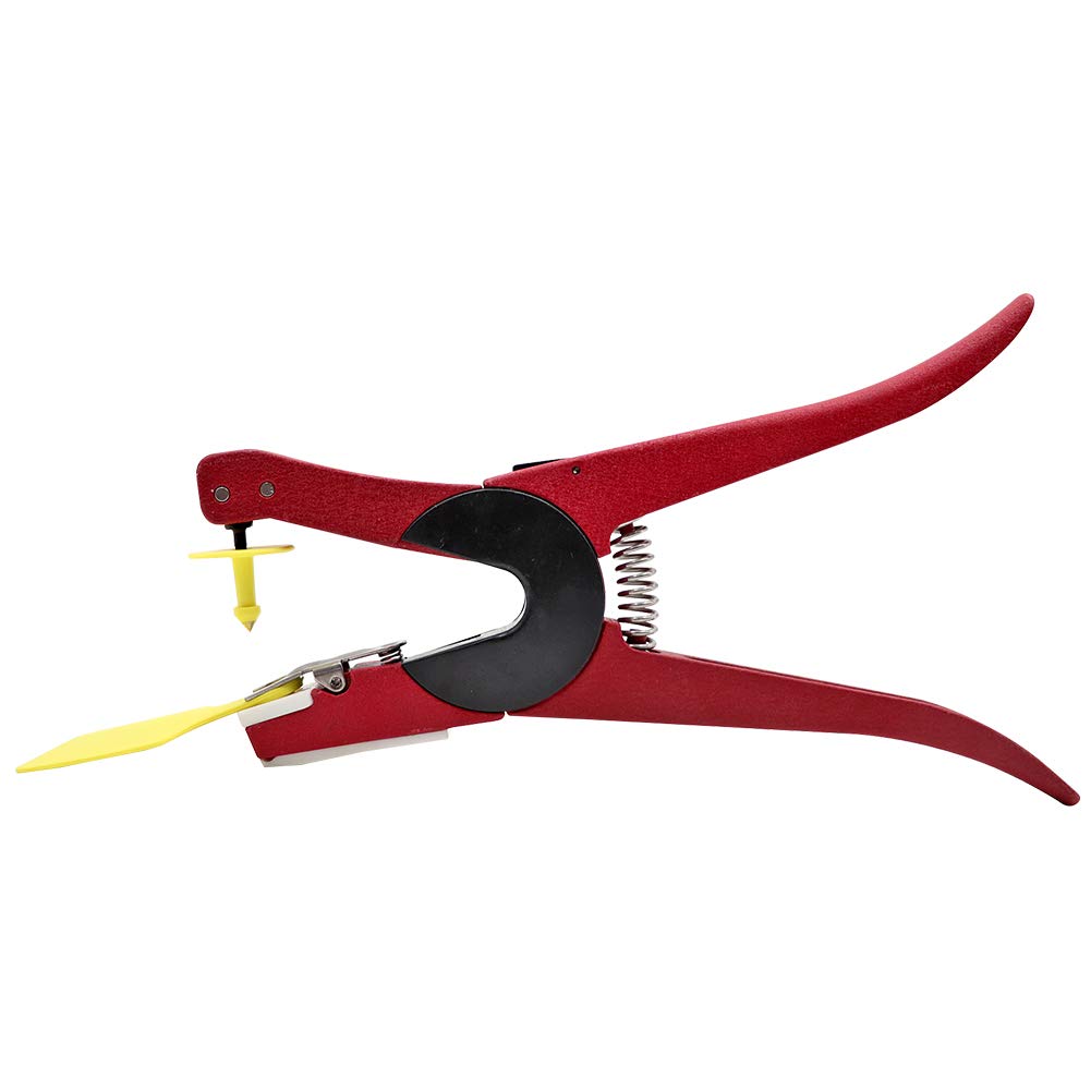 Ear Tag Pliers, Universal Livestock Applicator for Cattle Sheep Pigs Cow, Ear Tag Puncher Tool (90-Degree Rotatable)