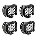 LED Light Bar YITAMOTOR 4PCS 18W 4Inch Led Spot Work Light Led Light Pod Off Road Lights Led Fog Light Truck Lights Driving Lights Waterproof 4WD SUV ATV Truck Boat 12V 24V, 2 Years Warranty