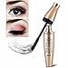3D Fiber Mascara Long Black Lash Eyelash Extension Waterproof Long Lasting Eye Makeup Extension Tool by Staron (Black)
