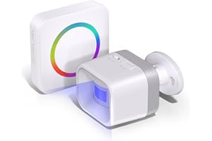 COTINSE Wireless Motion Sensor Door Chime, Motion Detector Alarm Indoor with 500 FT Range Security Alert Monitor System for Home/Garage Door/Store, USB/Battery Powered