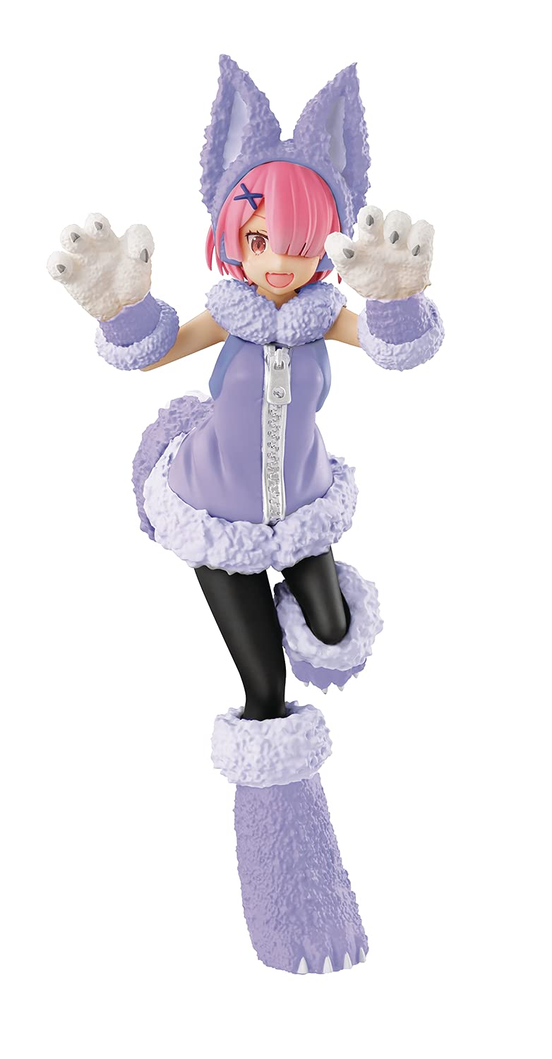 Good Smile Company FR95435 Re:Zero - Starting Life in a New World: SSS Wolf & Seven Kids Ram PVC Figure, Multicolor