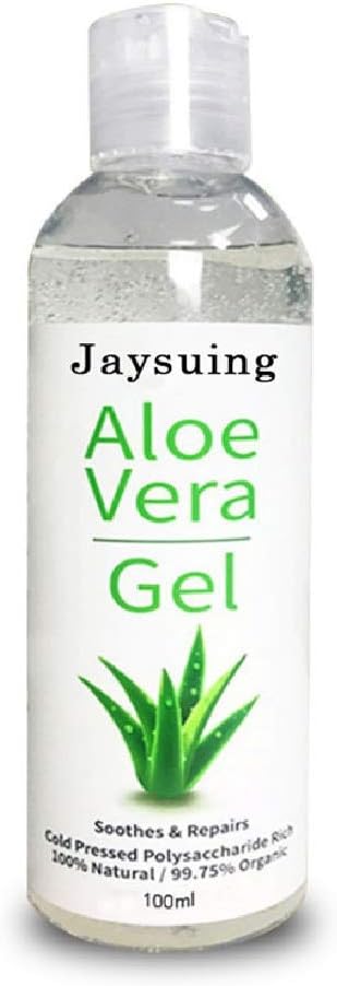 JunLai888 Aloe Vera Gel, New Soothing & Moisture Aloe Vera Gel Moisturizing Lotion Facial Cream, Quick Repair of Mosquito Bites, Sunburn, Perfect Skin Care, Diy Make Clean Hand Soap Gel (Green, 100ML)