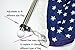 SeaLux Marine Stainless Steel Rail Mount Flag Staff Pole with adjustable Clamps and Split clips for Marine/Boat/Kayak