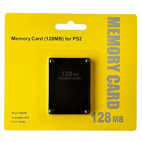 image for WEIERKEN PS2 Memory Card, 128MB High Speed Memory Card for Sony Playst