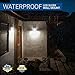 Hyperikon LED Porch Sconce Light 6W, Black Modern Wall Mount with Photocell, 500 Lumen, 4000K (Daylight Glow), IP65 Waterproof Outdoor Wall Light Dusk-to-Dawn