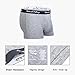 Natural Feelings Mens Underwear 3 Pack Classic Soft Cotton Boxer Briefs, Assorted Color (White/Grey/Black 3-Pack with Open Fly, L 36