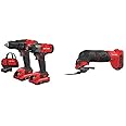 CRAFTSMAN Cordless Drill Combo Kit, 2 Tool & Oscillating Tool (CMCK200C2 & CMCE500B)