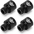 PQYRACING 4pcs Racing PQY Fuel Injector Top Hats Adapters RDX Injectors to B16 B18 D16Z D16Y WITH PQY STICKER