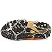 Weanas Multi-Function Anti-Slip Ice Cleat Shoe Boot Tread Grips Traction Crampon Chain Spike 1 Pair (8-Crampon)