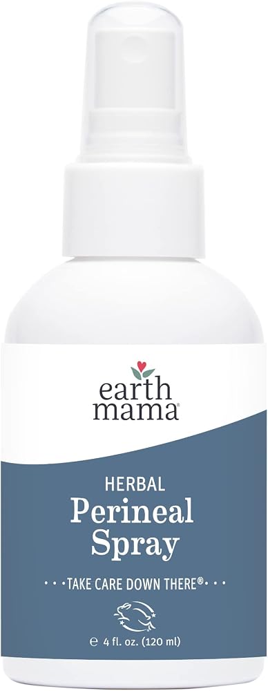 Earth Mama Herbal Perineal Spray | Safe for Pregnancy and Postpartum Recovery, Witch Hazel Natural Cooling Spray For After Bi