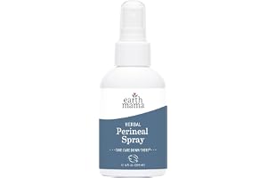 Earth Mama - Herbal Perineal Spray - 4 fl oz | Safe for Pregnancy and Postpartum Recovery, Witch Hazel Natural Cooling Spray For After Birth, Feminine Care Essentials