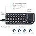 Rii 2.4G Mini Wireless Keyboard with Touchpad,Laser Pointer with Remote Control,Backlit Portable Keyboard Controller with USB Receiver for Windows/Mac/Android/PC/Tablets/TV/Xbox/PS3. V3-Black
