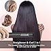 Jinri Professional Hair Straightener 1 Inch Ceramic Titanium Flat Iron Fast Heating with Auto Shut Off LED Digital Display & Anti Scald 3D Floating Plate (Black)