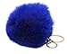 niceeshop Leegoal Novelty Rabbit Fur Ball Charm Key Chain for Car Key Ring or Bag,Dark Blue