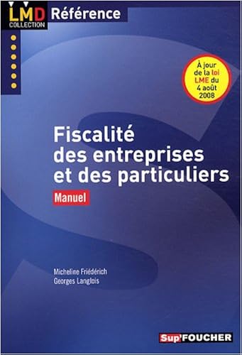 Download Fiscalité des entreprises et des particuliers : Manuel PDF