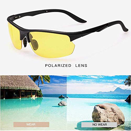 Empty Sonnenbrille Männer Gläser polarisierte Sonnenbrillen Polarisations-Brille Fahren Reiten Angeln Gläser Sport… – Bild 2