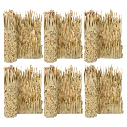 Forever Bamboo Eco-Friendly Mexican Palm Thatch Palapa Hut Roofing Pack of 6, H…