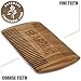 Beardnic Beard Brush & Beard Comb Kit by All-Natural Handmade Set with Beautiful Cotton Travel Pouch and Magnetic Gift Box | Sturdy Boar Bristles for Facial Hair Grooming