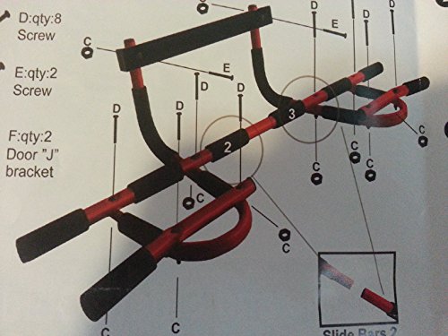 MET-Rx Sturdy Steel 180 Door Way Pull Up Bar