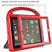 AVAWO Kids Case Built-in Screen Protector for iPad 2 3 4 （Old Model）- Shockproof Handle Stand Kids Friendly Compatible with iPad 2nd 3rd 4th Generation (Red)